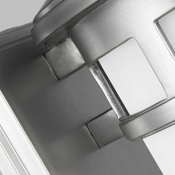 Elstead Lighting Newport 1 Light Small Wall Lantern - Painted Brushed Steel