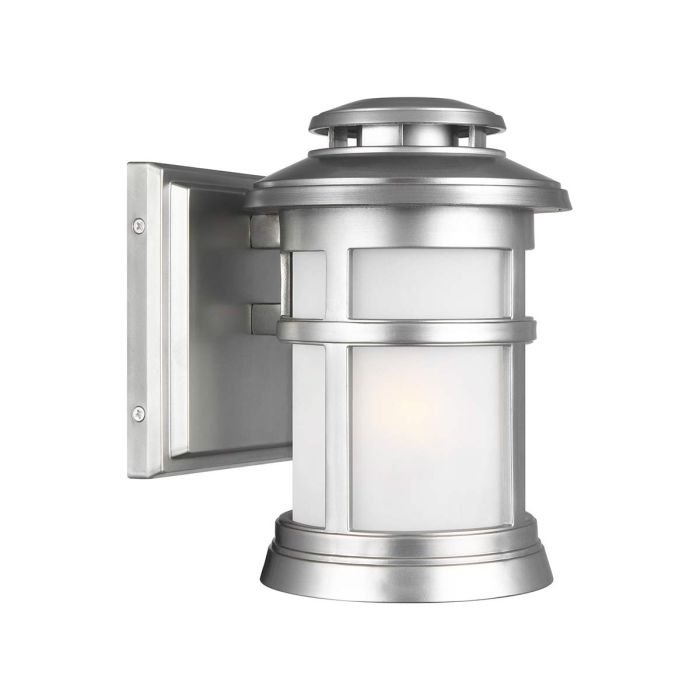 elstead lighting Newport 1 Light Small Wall Lantern - Painted Brushed Steel