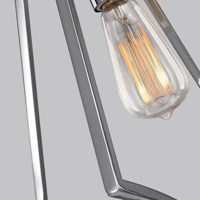 Elstead Lighting Nico 1 Light Large Pendant - Polished Chrome