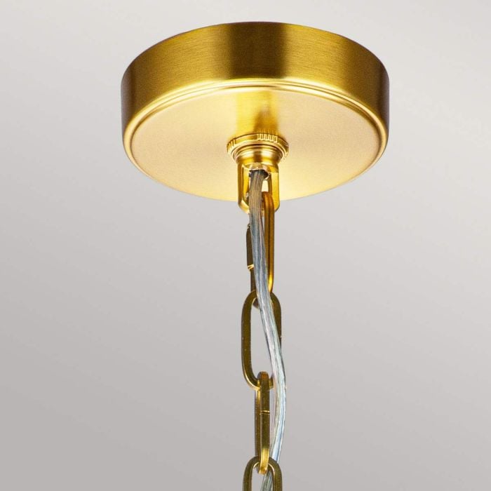 Elstead Lighting Nico 1 Light Medium Pendant - Burnished Brass