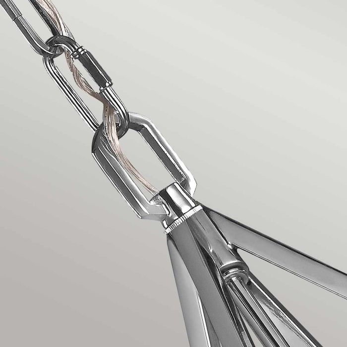 Elstead Lighting Nico 1 Light Medium Pendant - Polished Chrome