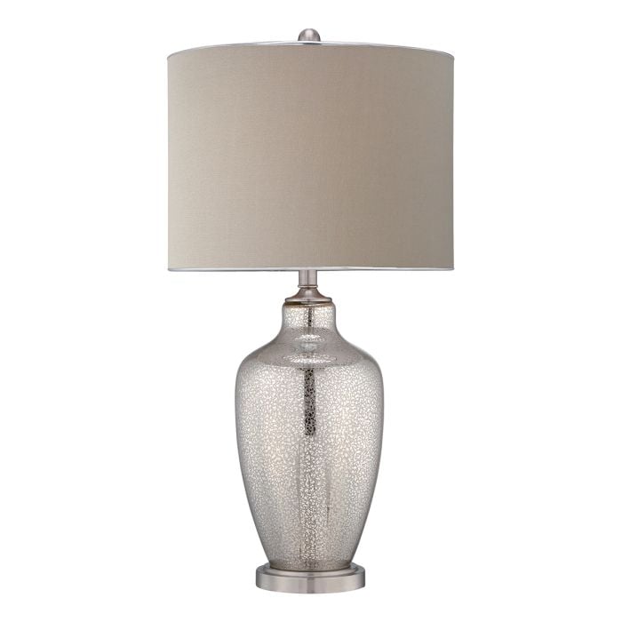 elstead lighting Nicolls 1 Light Table Lamp - Mercury Glass