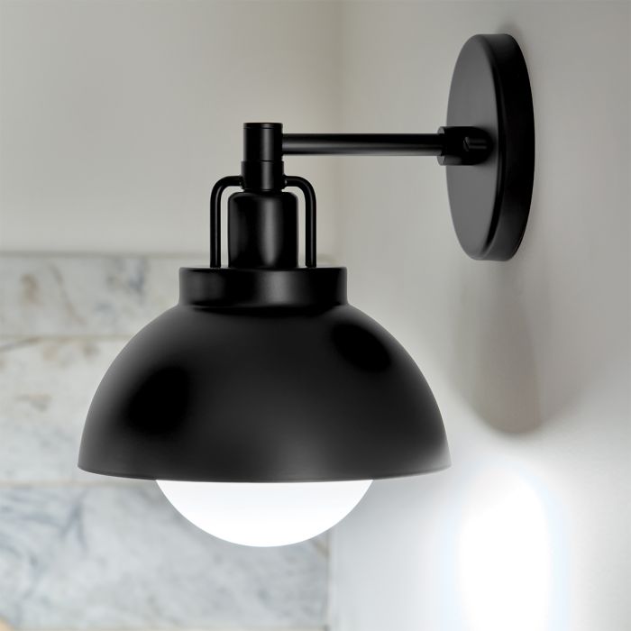 Elstead Lighting Niva 1 Lt Convertible Wall Light - Black
