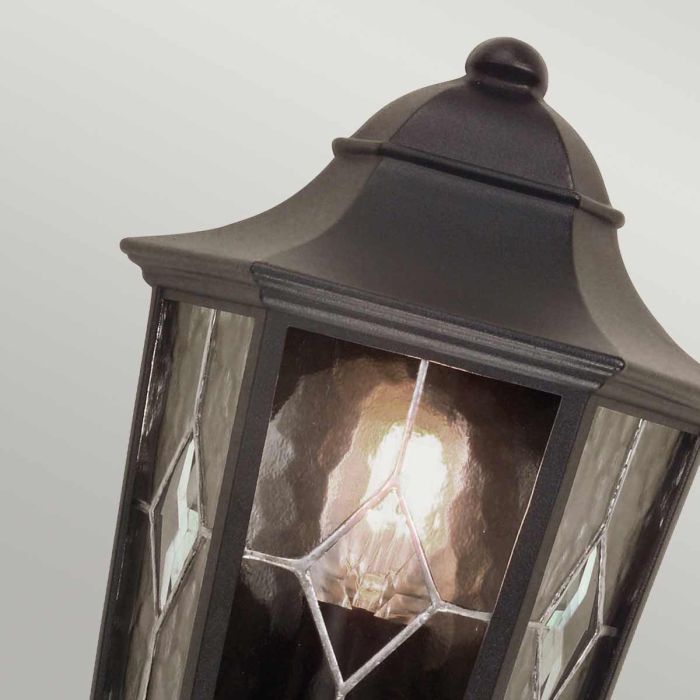 Elstead Lighting Norfolk 1 Light Half Lantern - Black