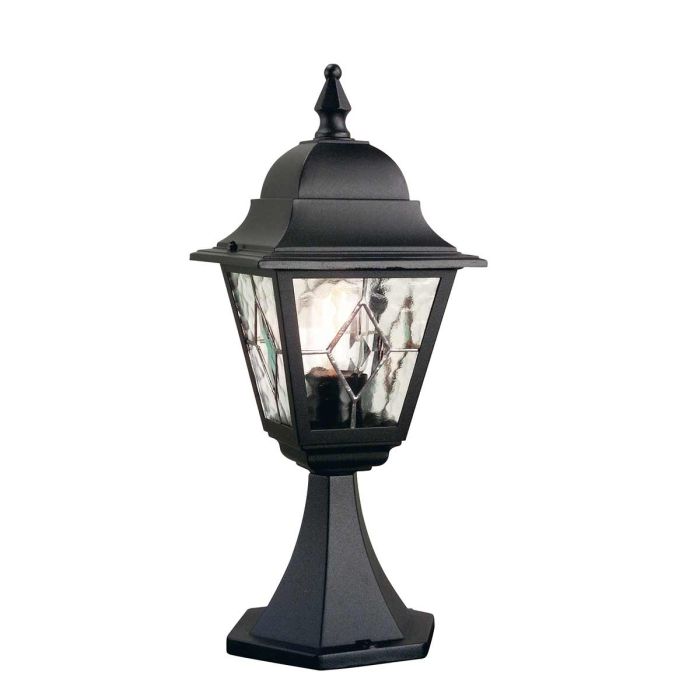 elstead lighting Norfolk 1 Light Pedestal Lantern - Black
