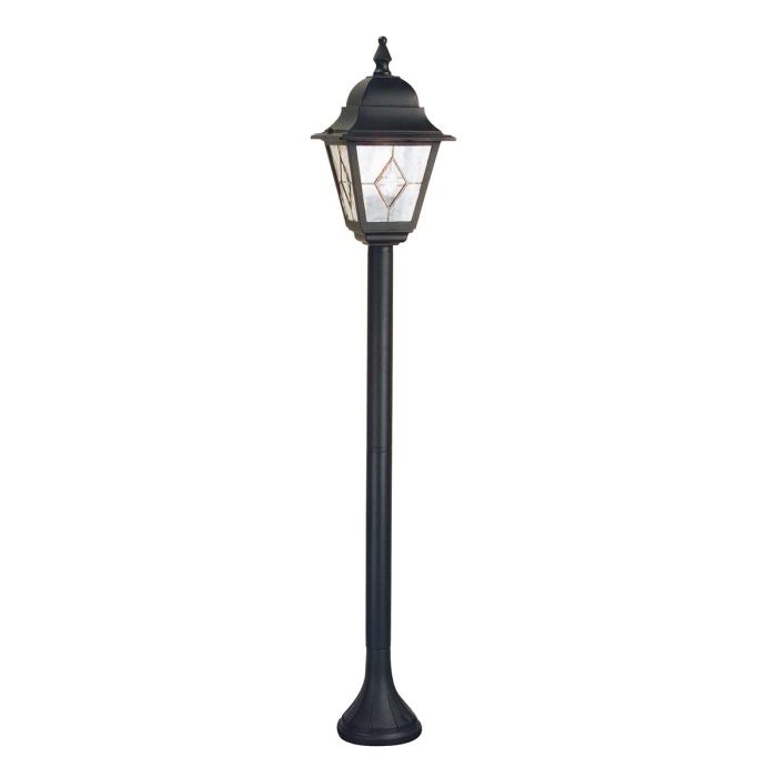 elstead lighting Norfolk 1 Light Pillar Lantern - Black
