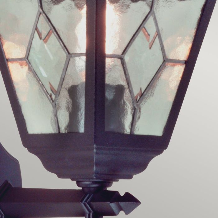 Elstead Lighting Norfolk 1 Light Up Wall Lantern - Black