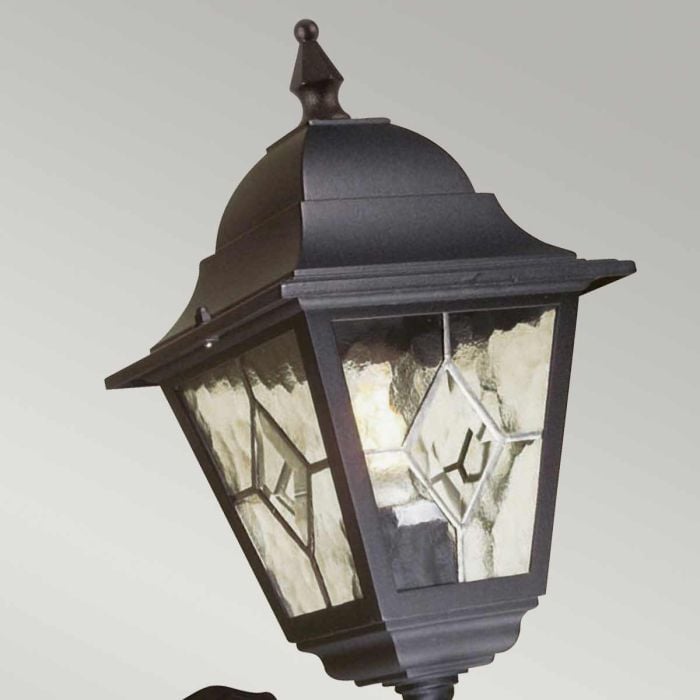 Elstead Lighting Norfolk 1 Light Up Wall Lantern With PIR - Black