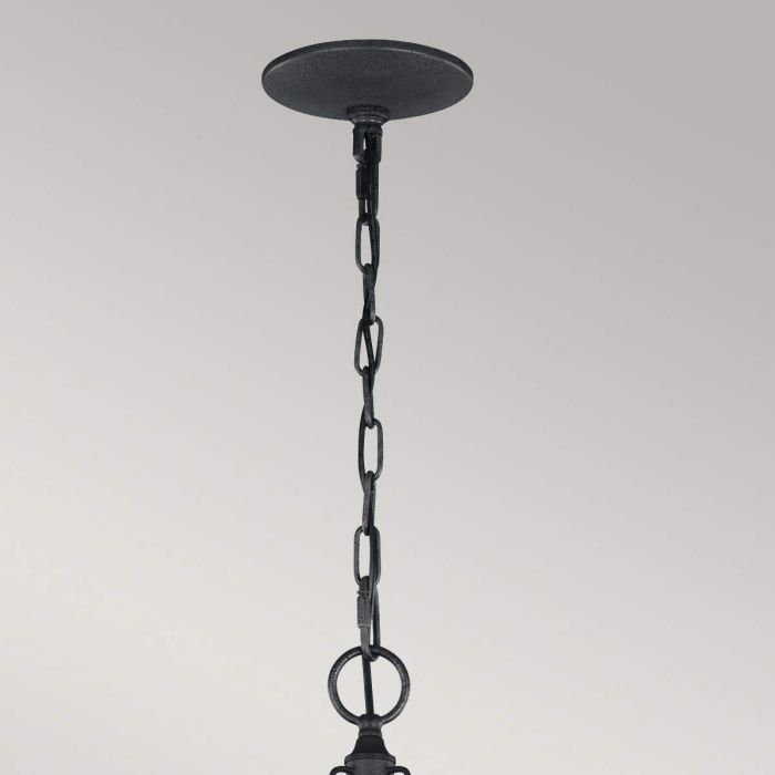 Elstead Lighting Nori 3 Light Chandelier - Dark Weathered Zinc With Driftwood Grey