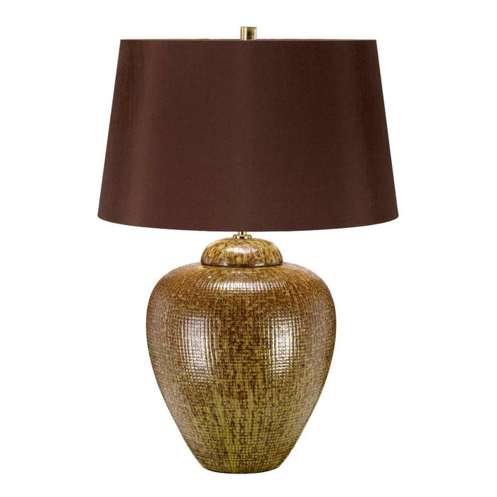 Elstead Lighting Oakleigh Park Table Lamp - Green/Brown