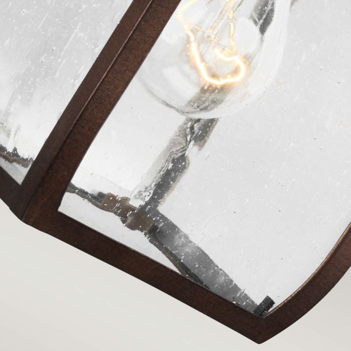 Elstead Lighting Oakmont 1 Light Small Wall Lantern - Patina Bronze