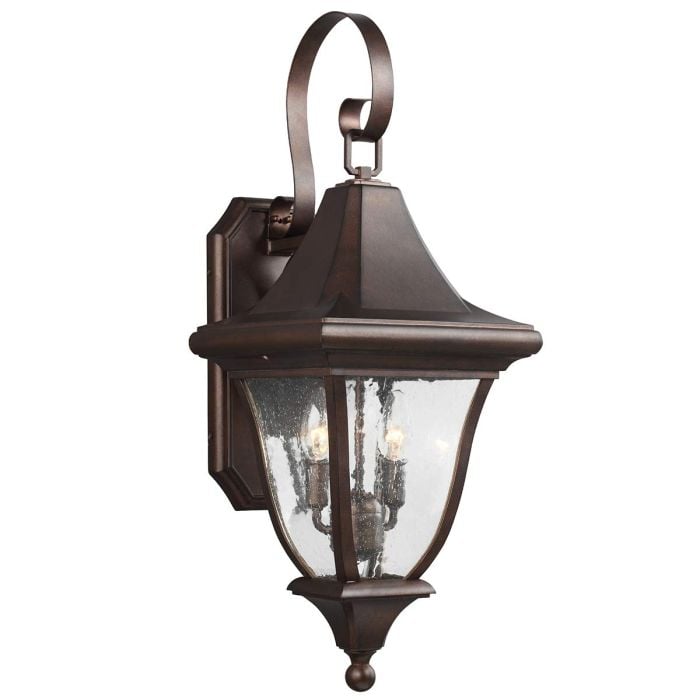 elstead lighting Oakmont 2 Light Medium Wall Lantern - Patina Bronze