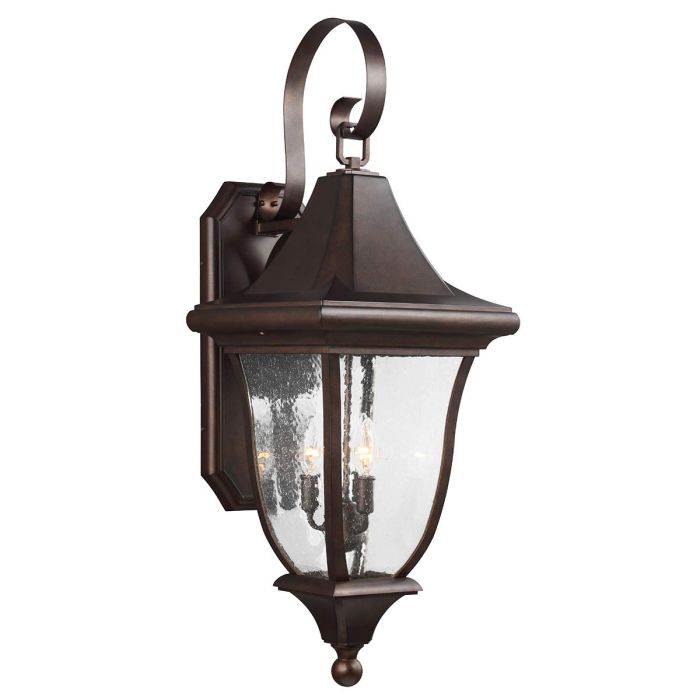 elstead lighting Oakmont 3 Light Large Wall Lantern - Patina Bronze