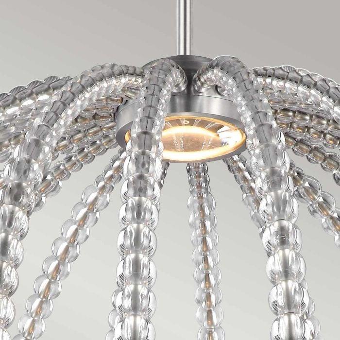 Elstead Lighting Oberlin Large LED Pendant - Satin Nickel