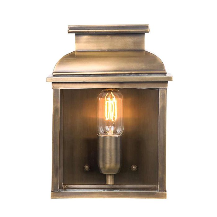 elstead lighting Old Bailey 1 Light Wall Lantern - Aged Brass