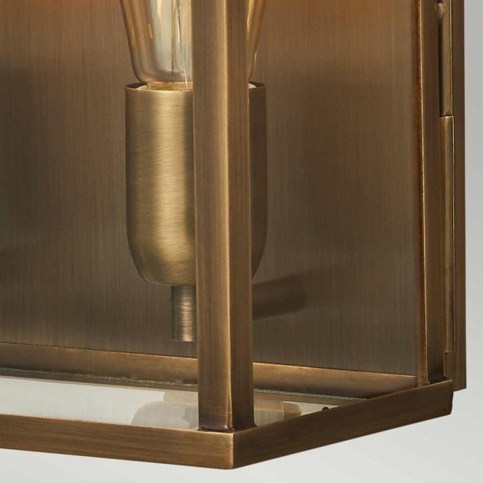 Elstead Lighting Old Bailey 2 Light Large Wall Lantern - Aged Brass