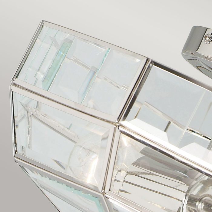 Elstead Lighting Old Park 2 Light Semi-Flush - Polished Nickel