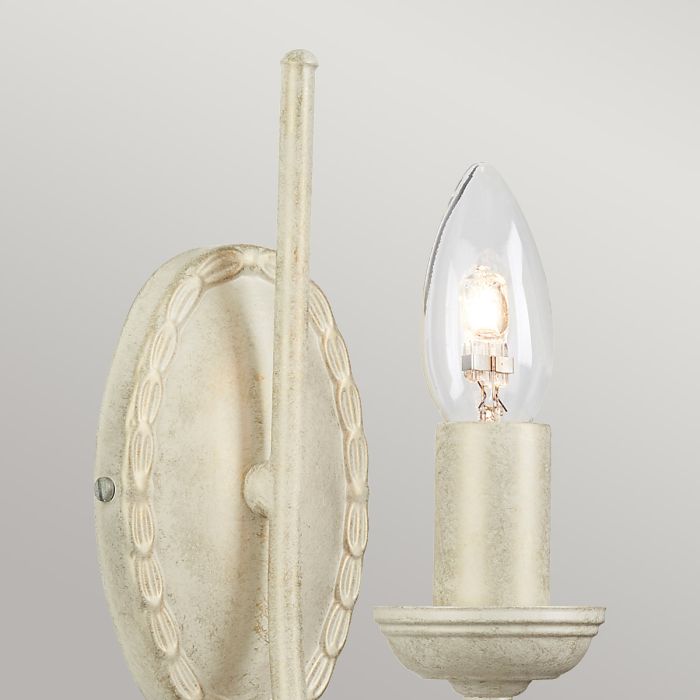 Elstead Lighting Olivia 1 Light Wall Light - Ivory/Gold Patina