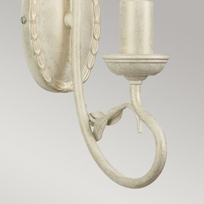 Elstead Lighting Olivia 1 Light Wall Light - Ivory/Gold Patina