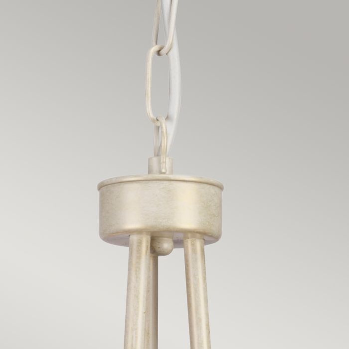 Elstead Lighting Olivia 3 Light Chandelier - Ivory/Gold Patina
