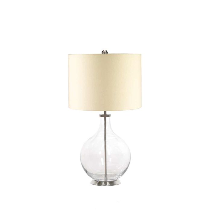 Elstead Lighting Orb 1 Light Table Lamp - Clear Glass