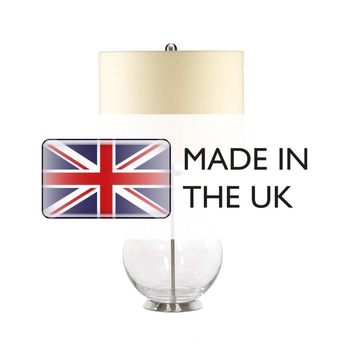 Elstead Lighting Orb 1 Light Table Lamp - Clear Glass