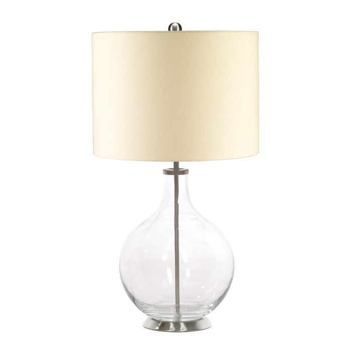 elstead lighting Orb 1 Light Table Lamp - Clear Glass