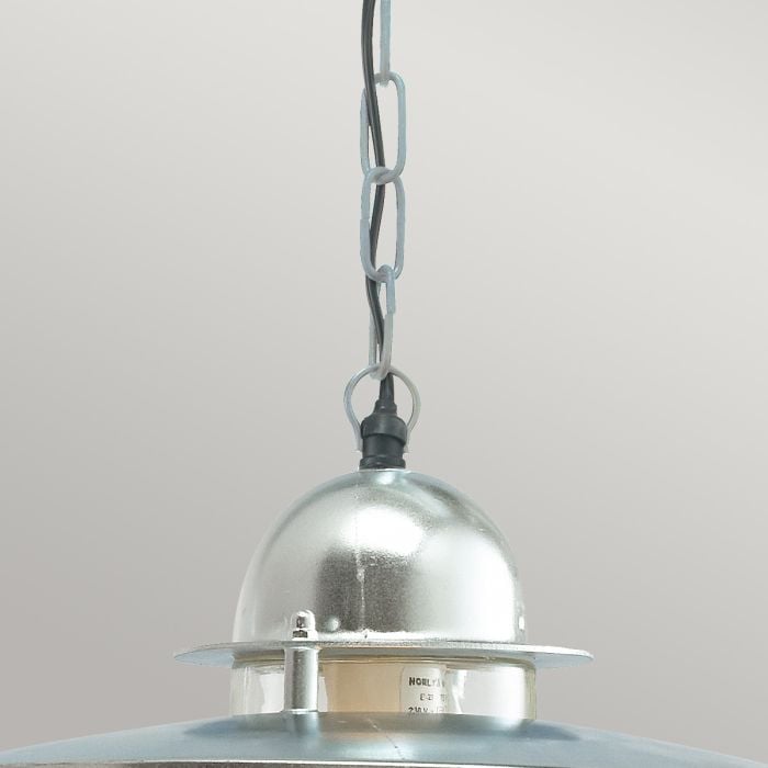 Elstead Lighting Oslo 1 Light Chain Lantern - Galvanised