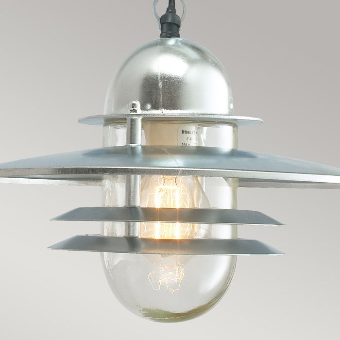 Elstead Lighting Oslo 1 Light Chain Lantern - Galvanised