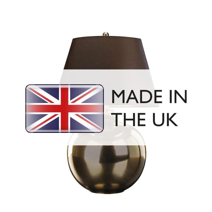 Elstead Lighting Ottoman 1 Light Table Lamp - Bronze Metalic Brown Shade