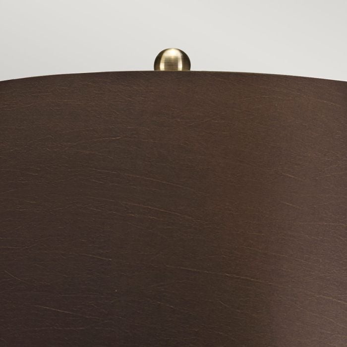 Elstead Lighting Ottoman 1 Light Table Lamp - Bronze Metalic Brown Shade