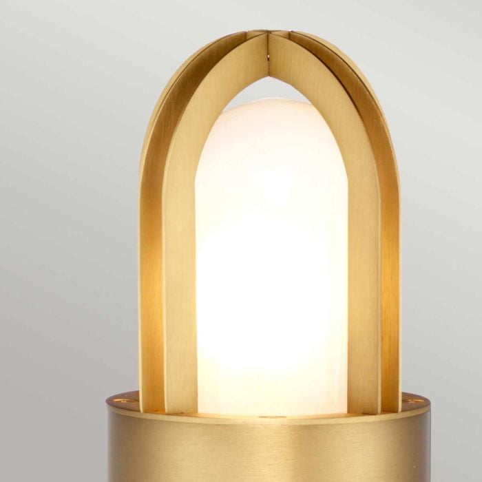 Elstead Lighting Paignton 1 Light Bollard - Brushed Brass