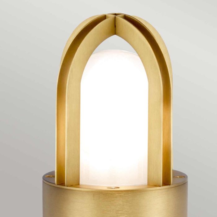 Elstead Lighting Paignton 1 Light Mini Bollard - Brushed Brass