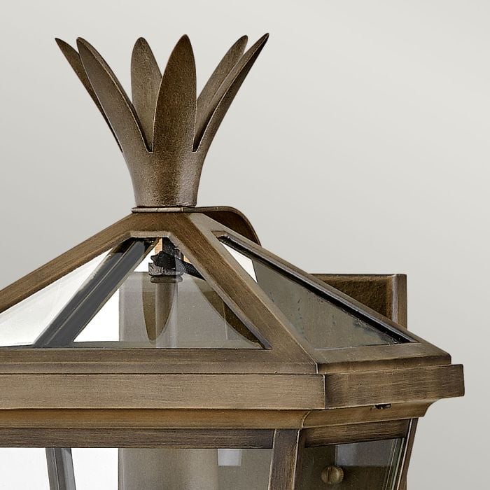 Elstead Lighting Palma 1lt Small Wall Lantern - Burnished Bronze