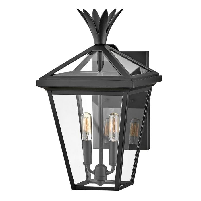 elstead lighting Palma 2lt Medium Wall Lantern - Black