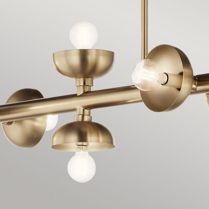 Elstead Lighting Palta 10 Lt Linear Pendant - Champagne Bronze