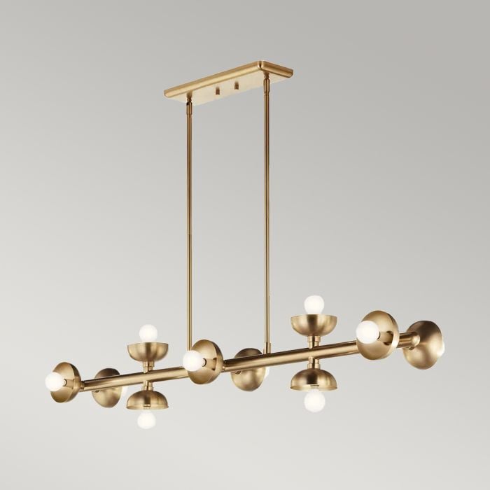 Elstead Lighting Palta 10 Lt Linear Pendant - Champagne Bronze