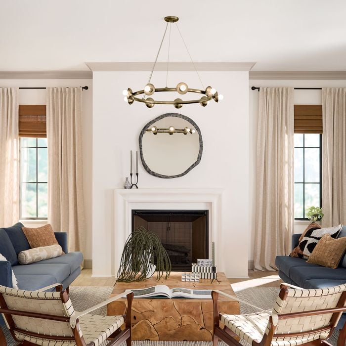 Elstead Lighting Palta 9 Light Chandelier - Champagne Bronze