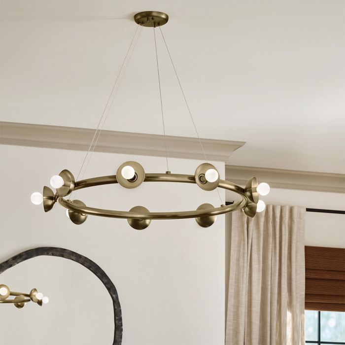 Elstead Lighting Palta 9 Light Chandelier - Champagne Bronze