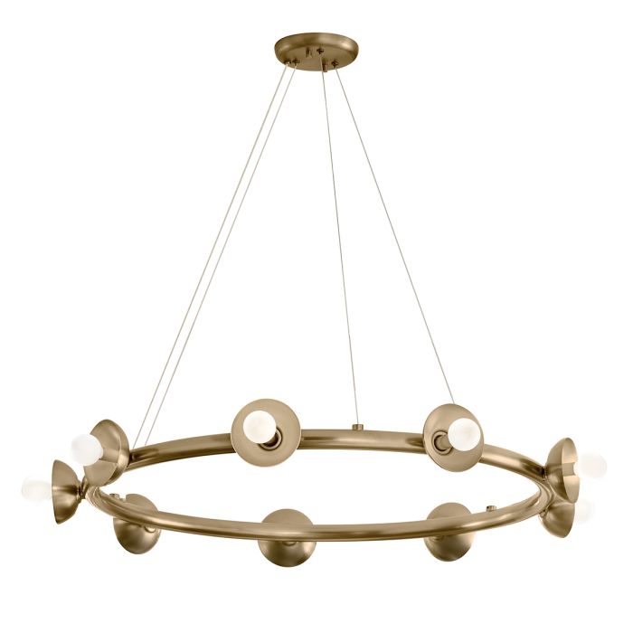 elstead lighting Palta 9 Light Chandelier - Champagne Bronze