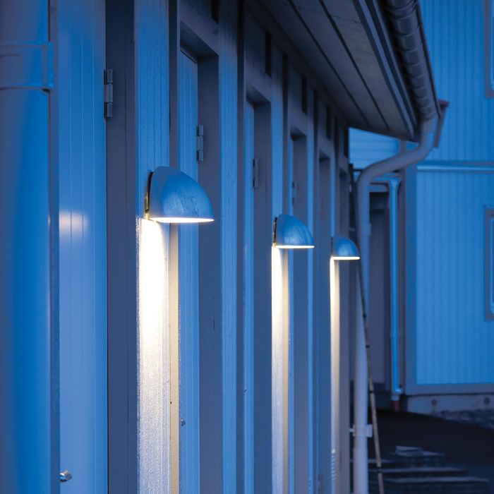 Elstead Lighting Paris 1 Light Large Wall Lantern - Galvanised