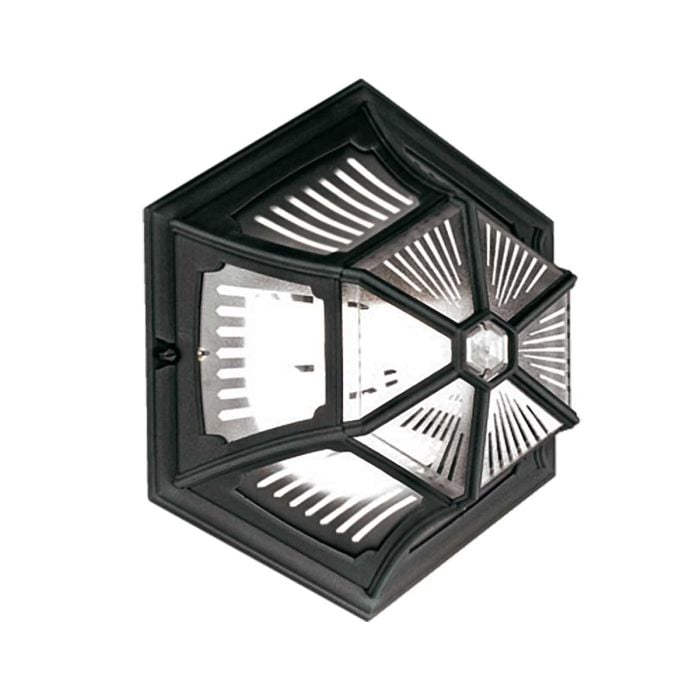 elstead lighting Parish 1 Light Ceiling Flush - Black