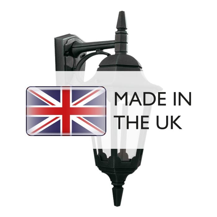 Elstead Lighting Parish 1 Light Down Wall Lantern - Black