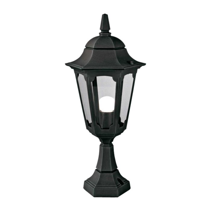 elstead lighting Parish 1 Light Pedestal Lantern - Black