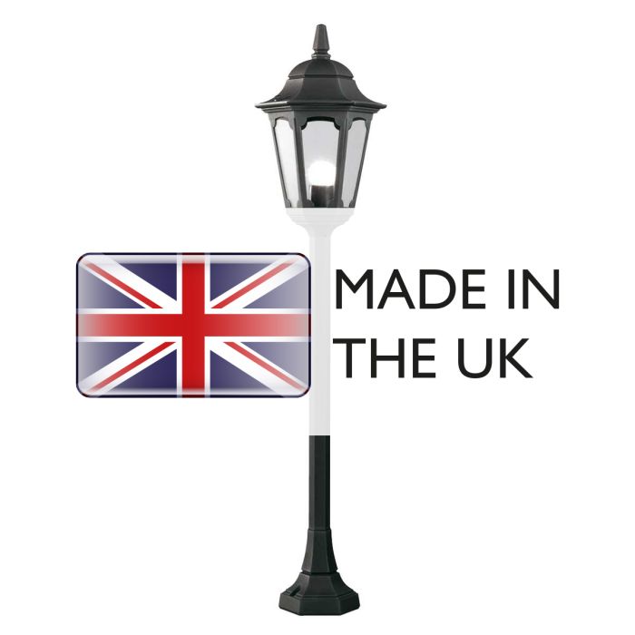 Elstead Lighting Parish 1 Light Pillar Lantern - Black