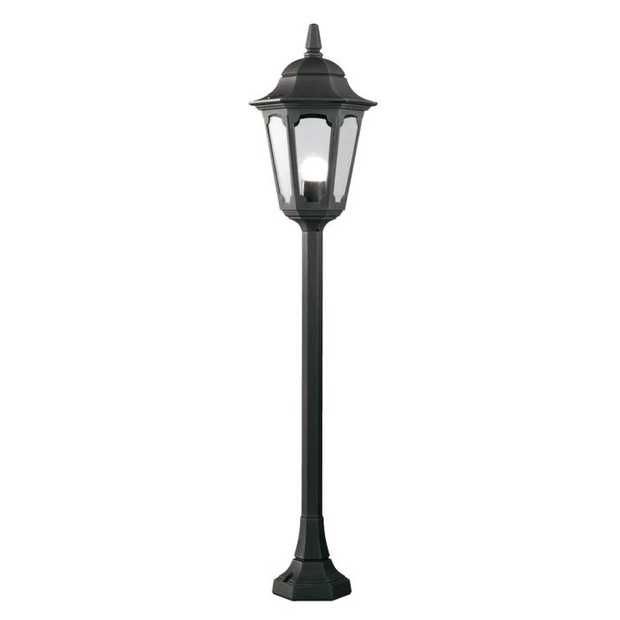 elstead lighting Parish 1 Light Pillar Lantern - Black