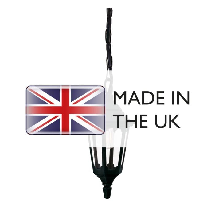 Elstead Lighting Parish Mini 1 Light Chain Lantern - Black