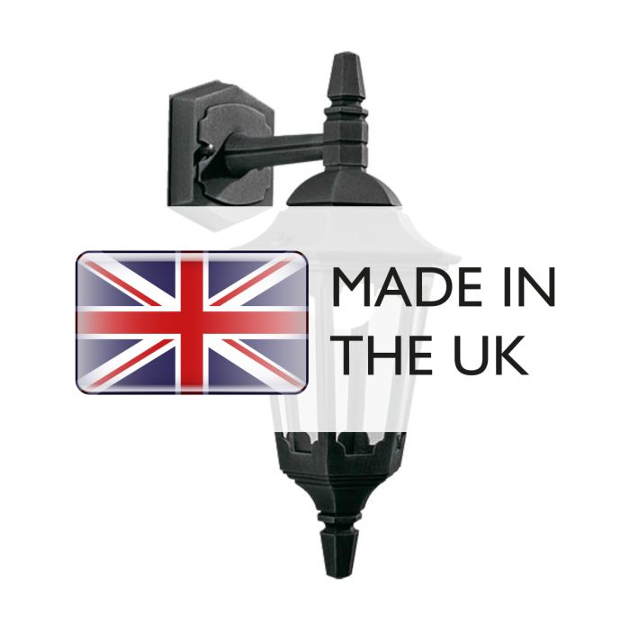 Elstead Lighting Parish Mini 1 Light Down Wall Lantern - Black