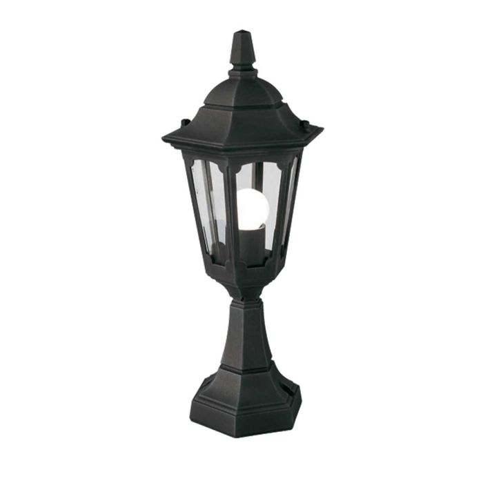 elstead lighting Parish Mini 1 Light Pedestal Lantern - Black