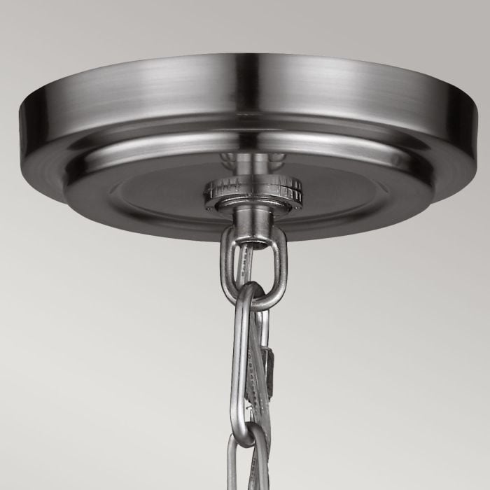 Elstead Lighting Parkman 1 Light Large Pendant - Polished Nickel